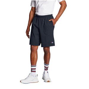 NWT Champion Mens Small 9" Inseam Cotton Jersey Shorts Pockets Navy